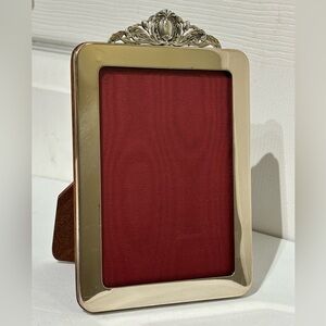 Antique  Rare Sterling Silver and Wooden  Picture Frame 4.5X6 inches